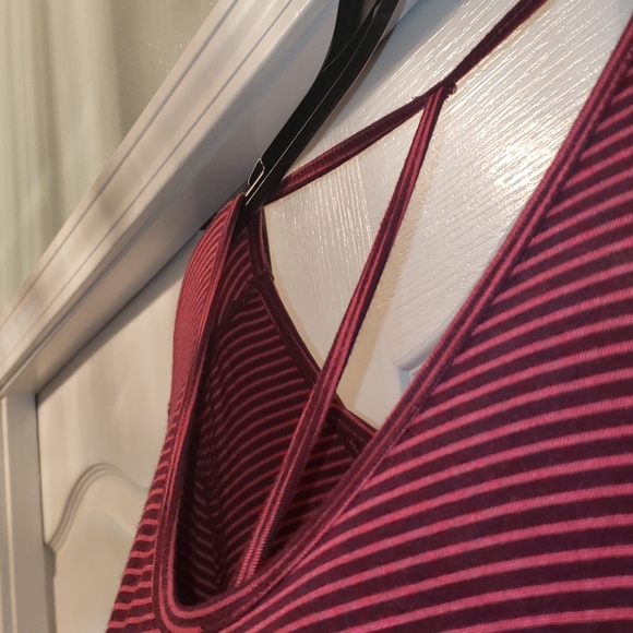 Cute Striped Shirt with Criss Cross on the Front - Picture 4 of 5